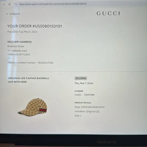 Gucci Original GG Canvas Baseball Hat - Picture 8 of 8